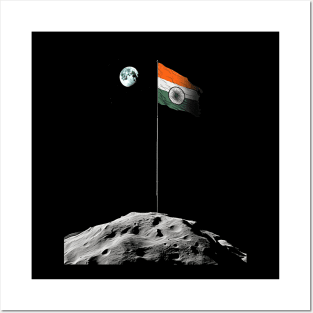 Indian Moon Landing | Patriotic | India National Pride Posters and Art